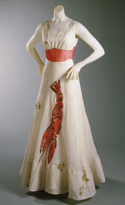 Lobster dress; Elsa Schiaparelli; Wikimedia